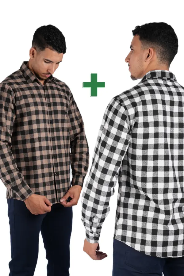 2 chemises Massimo Dutti En Flanelle Demi season Ref-MS8443V