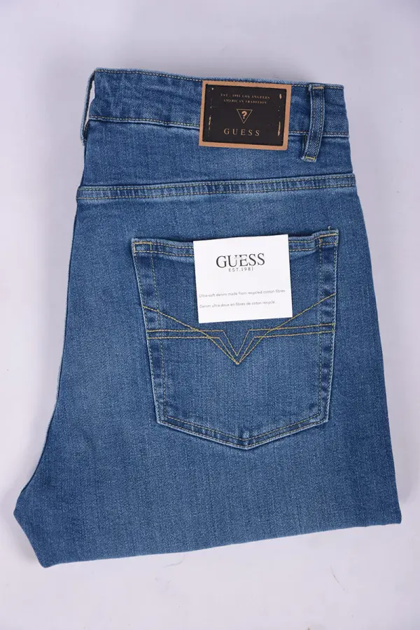 Jean Guess Homme Coupe Normal Ref-GS73229( Bleu )