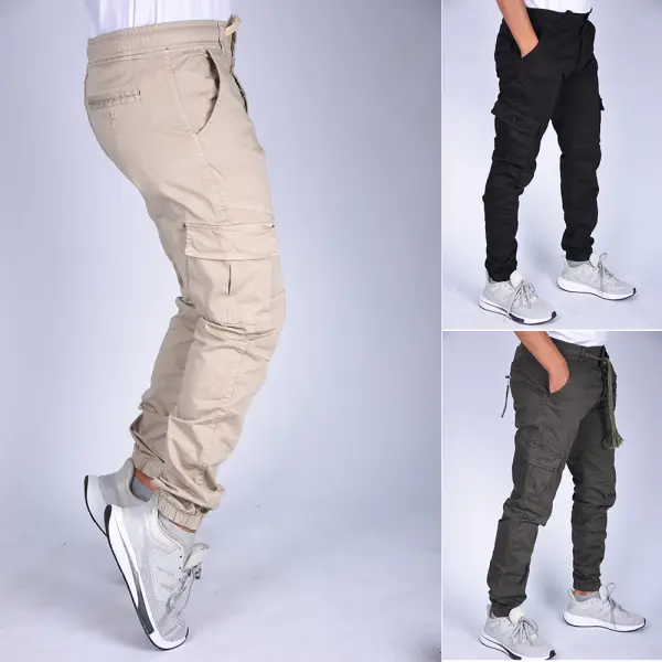 Pack de 3 Cargo en toile ( Noir+Beige+Vert Militaire)