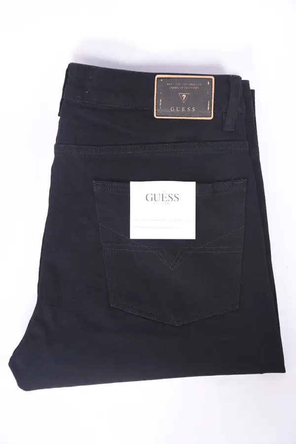 Jean Guess Homme Coupe Normal Ref-GS73229 ( Noir )
